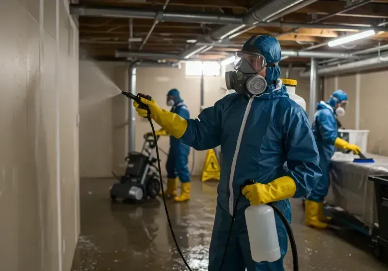 Basement Sanitization and Antimicrobial Treatment process in Chatsworth, IL